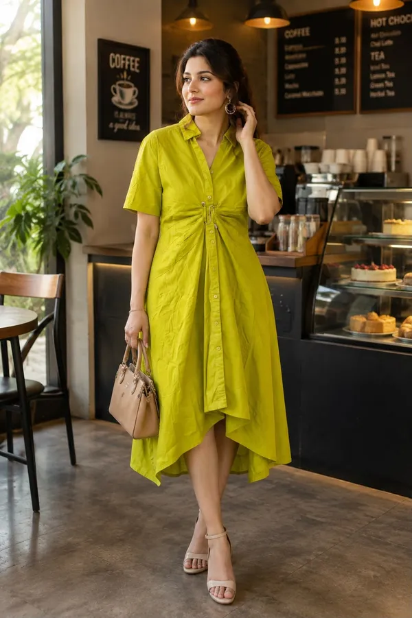 Mustard_Yellow_Pleated_Halter_Neck_Maxi_Dress_For_Women