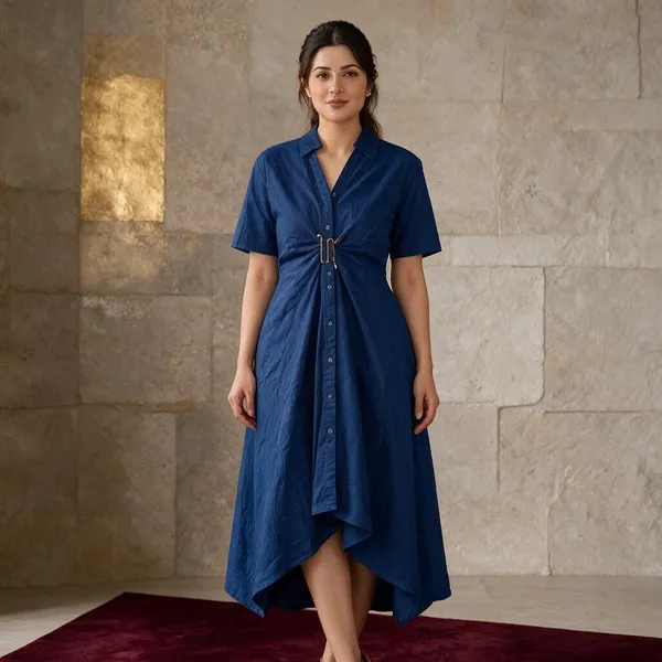 Royal_Blue_Pleated_Halter_Neck_Maxi_Dress_For_Women
