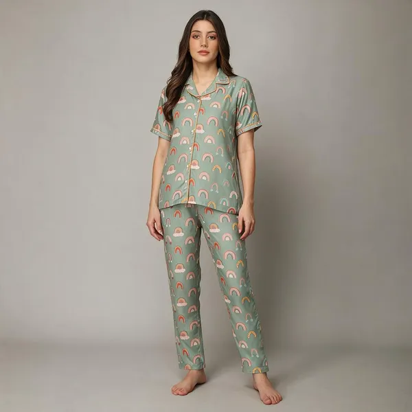 Mint_Green_Cotton_Night_Dress_For_Womem