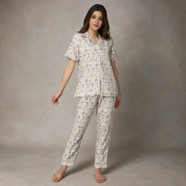 Multicolor_Cotton_Night_Dress_For_Womem