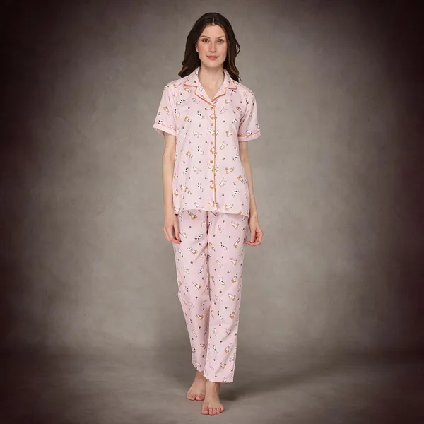 Pink_Cotton_Night_Dress_For_Womem