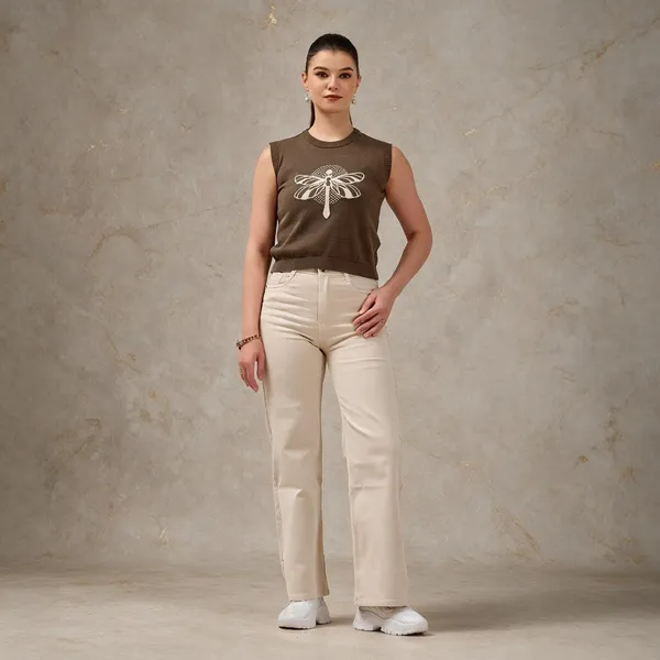 Brown_Cotton_Top_For_Womem
