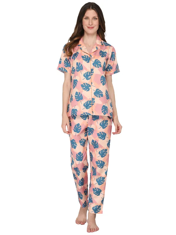 Pink_Cotton_Night_Dress_For_Womem