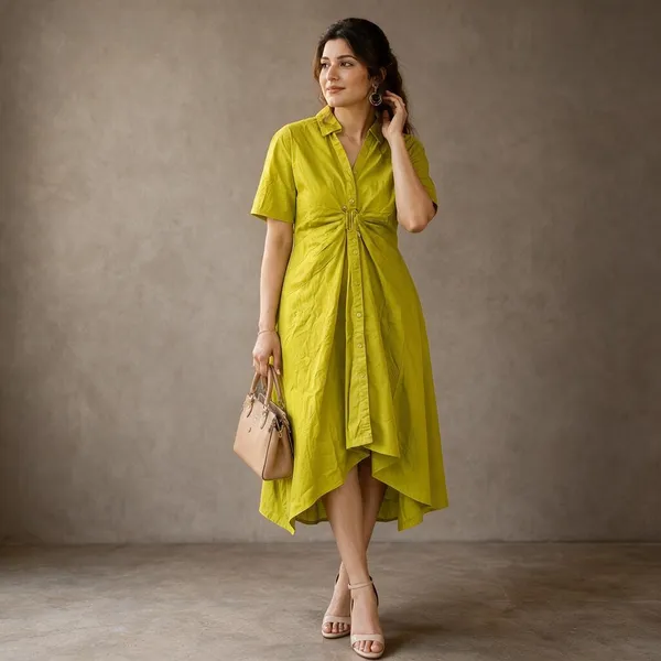 Mustard_Yellow_Pleated_Halter_Neck_Maxi_Dress_For_Women