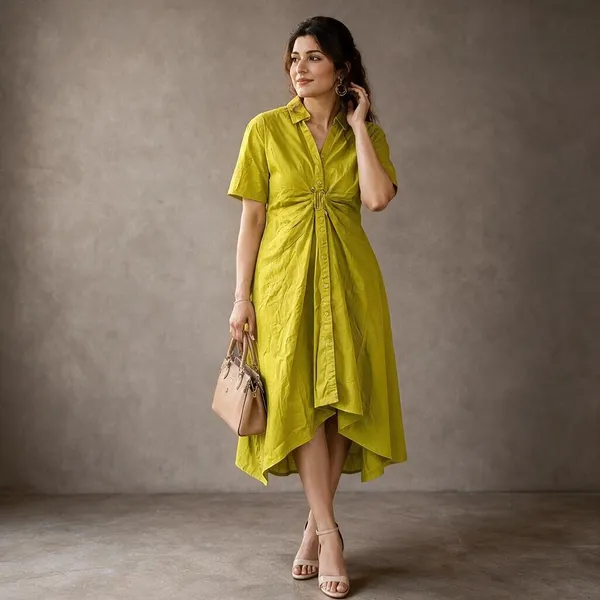 Mustard_Yellow_Pleated_Halter_Neck_Maxi_Dress_For_Women