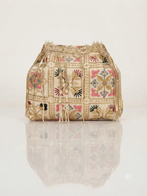 Multicolour_Polyester_Potli_Hand_Bag_For__Women