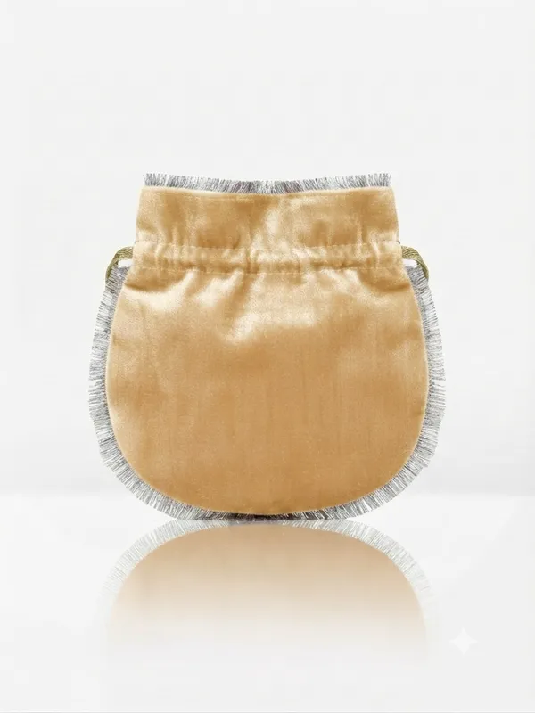 Golden_Polyester_Potli_Hand_Bag_For__Women
