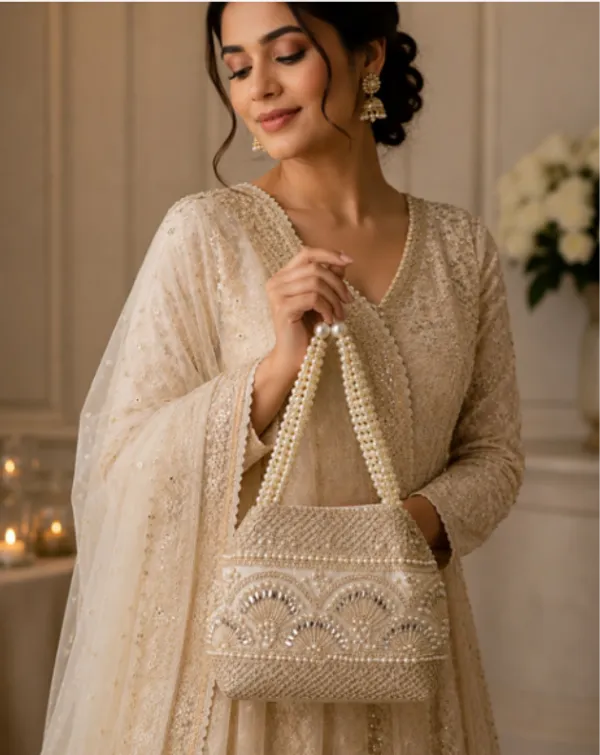 Ivory_Pearl_Embellished_Handbag_For_Women