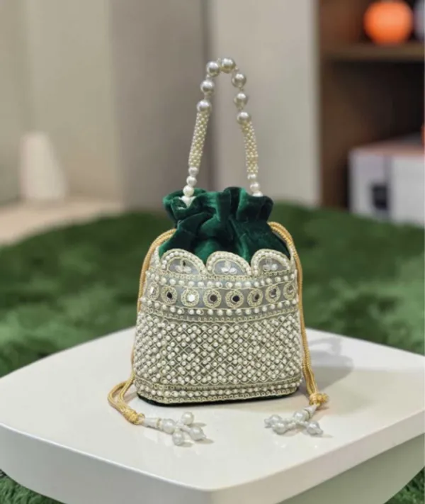 Green_Velvet_Embellished_Potli_Bag_for_Women