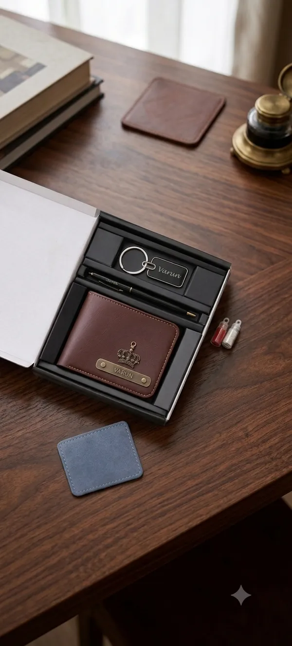 Brown_Faux_Leather_Men_Customize_Wallet_For__Men