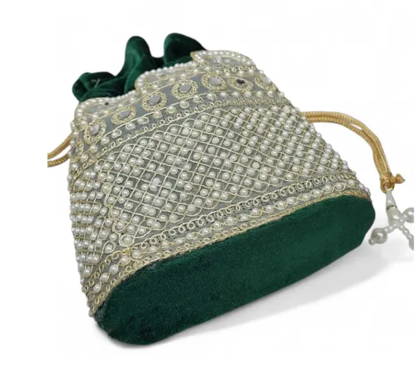 Green_Velvet_Embellished_Potli_Bag_for_Women