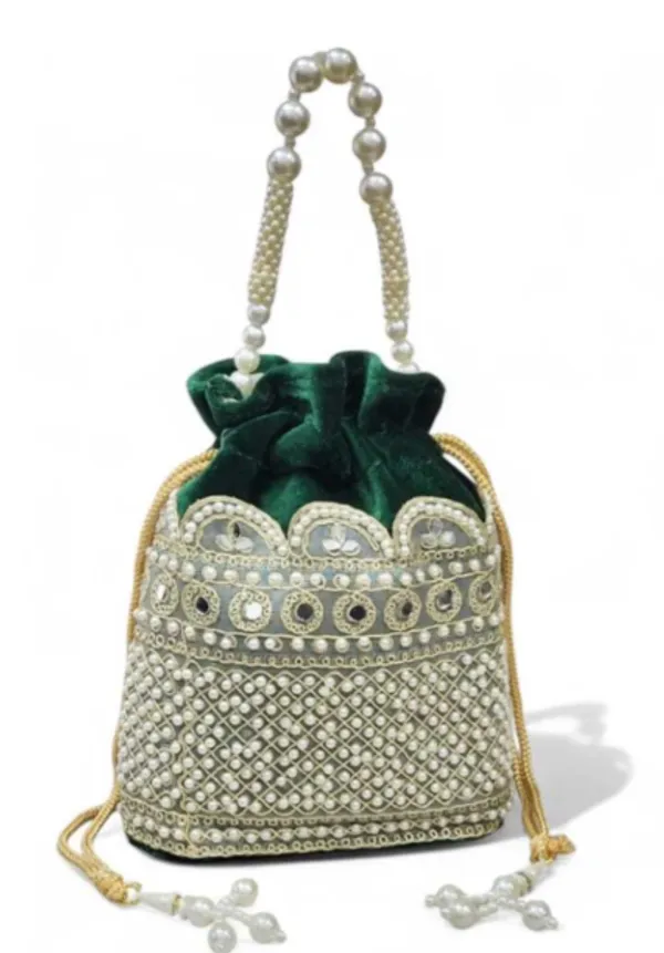 Green_Velvet_Embellished_Potli_Bag_for_Women