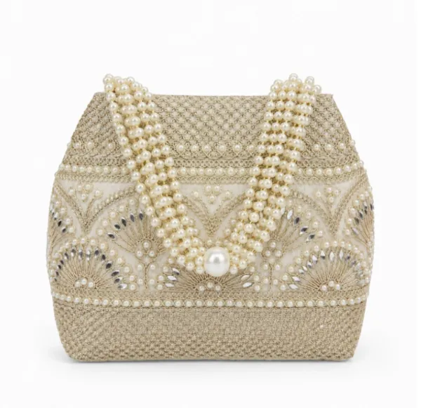 Ivory_Pearl_Embellished_Handbag_For_Women