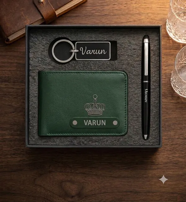 Green_Faux_Leather_Men_Customize_Wallet_For__Men