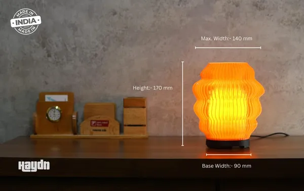 Orange_Ribbed_Wavy_Decorative_Table_Lamp
