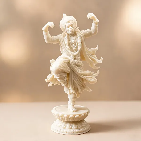 Hanuman_Resin_Decorative_Idol_White