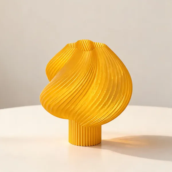 Mustard_Sculptural_Ribbed_Decorative_Vase