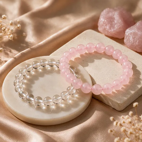 Krystalsnmore_Rose_Quartz_and_Clear_Quartz_Bracelet