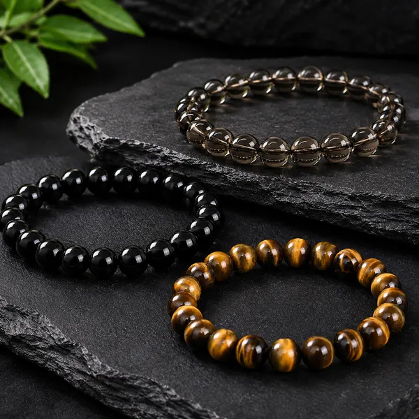 Krystalsnmore_Black_Onyx,_Tiger's_Eye_and_Smoky_Quartz_Combo