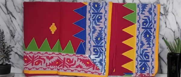 Red_Multicolour_Geometric_Pattern_saree