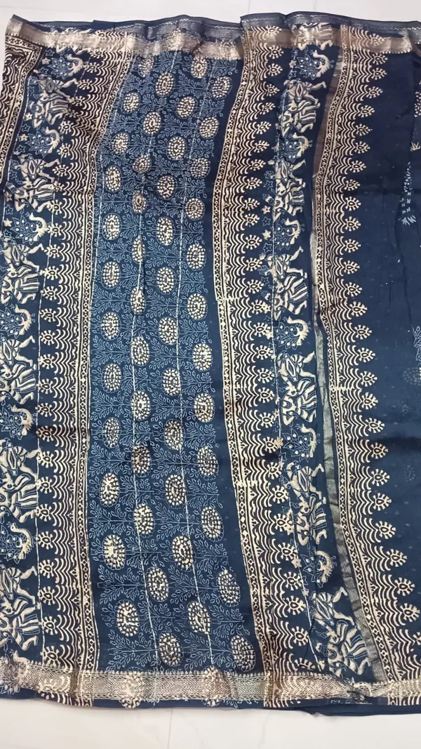 Indigo_Printed_Saree_for_Women