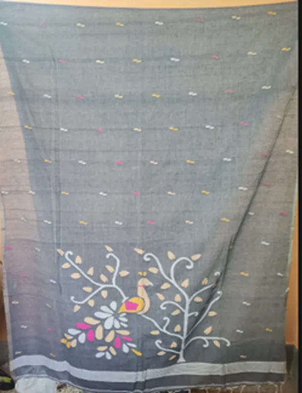Grey_Floral_Printed_Saree_for_Women