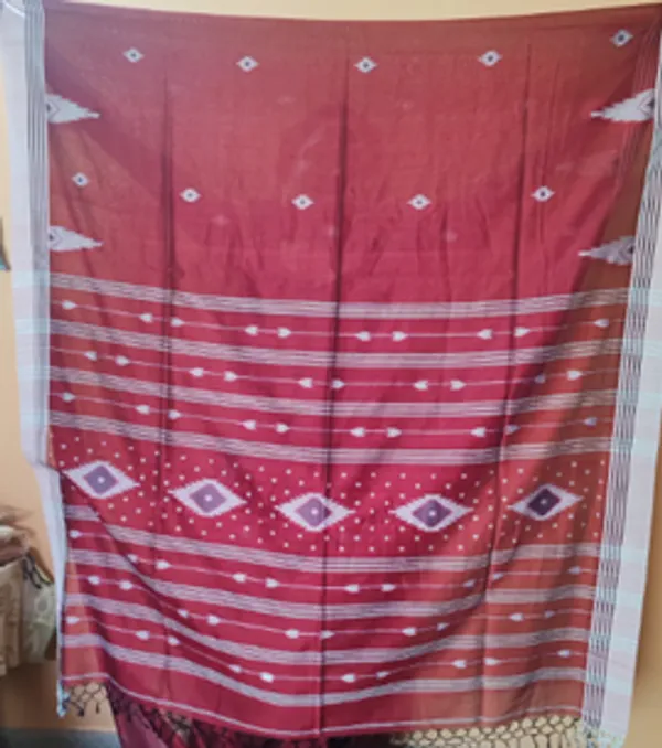 Maroon_Geometric_Print_Saree_for_Women