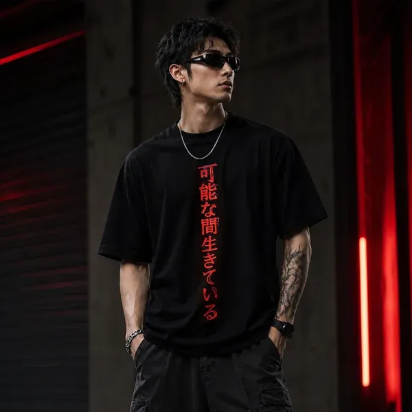 Black_Cotton_Oversized_Japanese_Typography_Printed_T_Shirt_For_Men