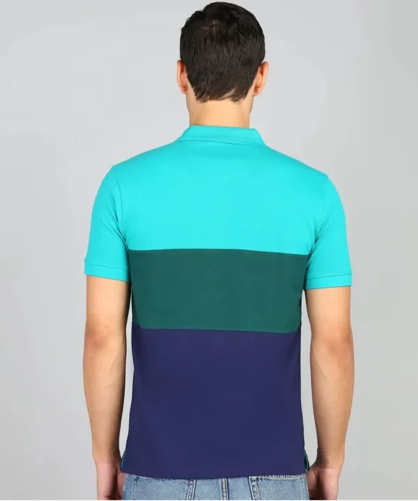 Men's_Aqua_Blue,_Green_&_Navy_Colorblock_Polo_T-Shirt