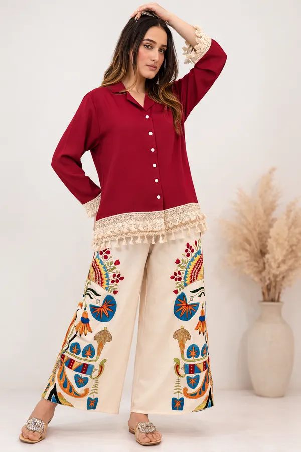 Cream_Printed_Wide_Leg_Palazzo_Pants_for_Women