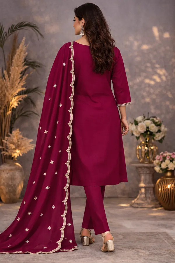 Burgundy_Embroidered_Salwar_Suit_Set_for_Women