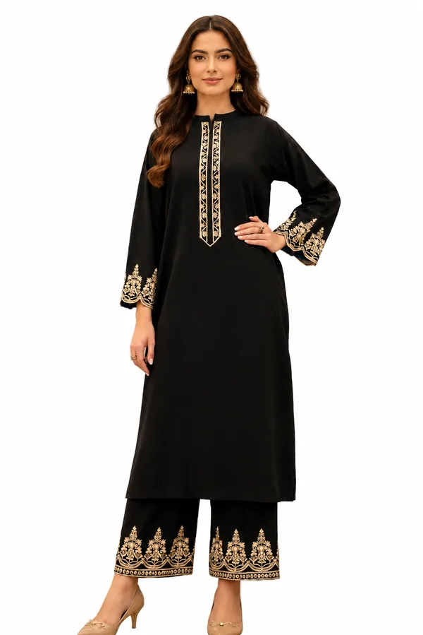 Black_Straight_Fit_Embroidered_Kurta_Set_for_Women