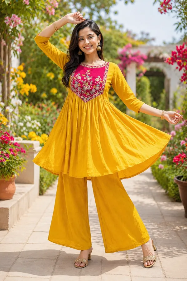Yellow_Embroidered_Ethnic_Co_Ord_Set_for_Women