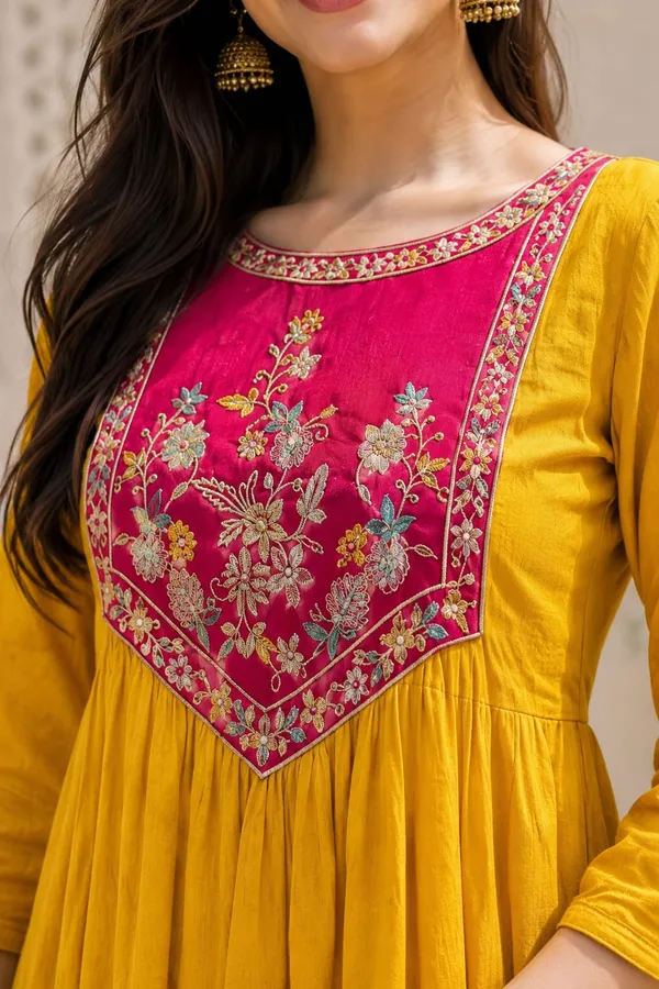 Yellow_Embroidered_Ethnic_Co_Ord_Set_for_Women