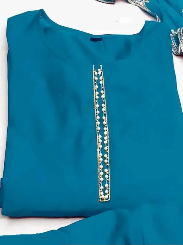 Teal_Embroidered_Straight_Suit_Set_for_Women