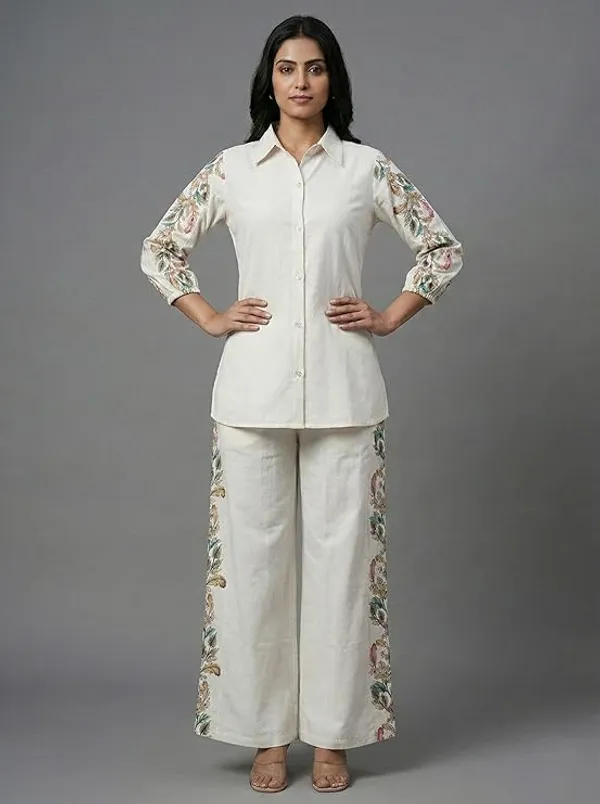 Cream_Floral_Kurta_Set_for_Women