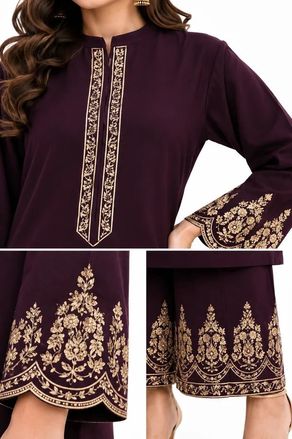 Maroon_Embroidered_Straight_Kurta_Set_for_Women