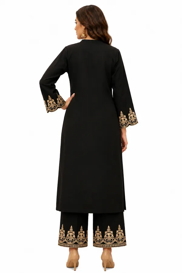 Black_Straight_Fit_Embroidered_Kurta_Set_for_Women