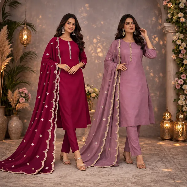 Burgundy_And_Pink_Roman_Silk_Straight_Embroidered_Salwar_Suit_Set_For_Women