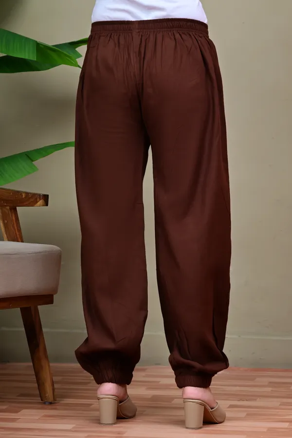 Brown_Satin_Jogger_Pants_for_Women