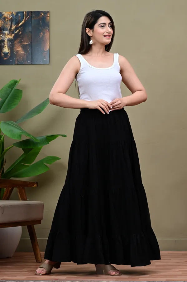 Black_Flared_Maxi_Skirt_for_Women