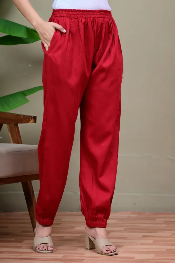 Red_Relaxed_Fit_Jogger_Pants_for_Women