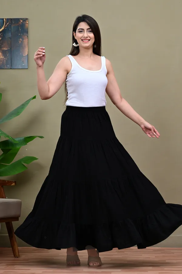 Black_Flared_Maxi_Skirt_for_Women