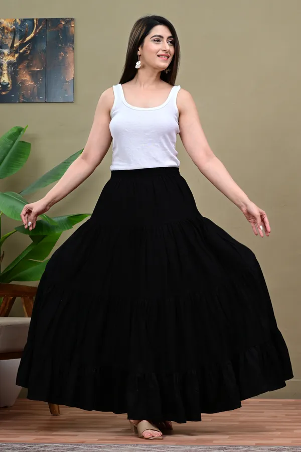 Black_Flared_Maxi_Skirt_for_Women