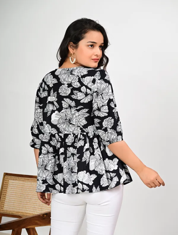 Black_Floral_Peplum_Top_for_Women
