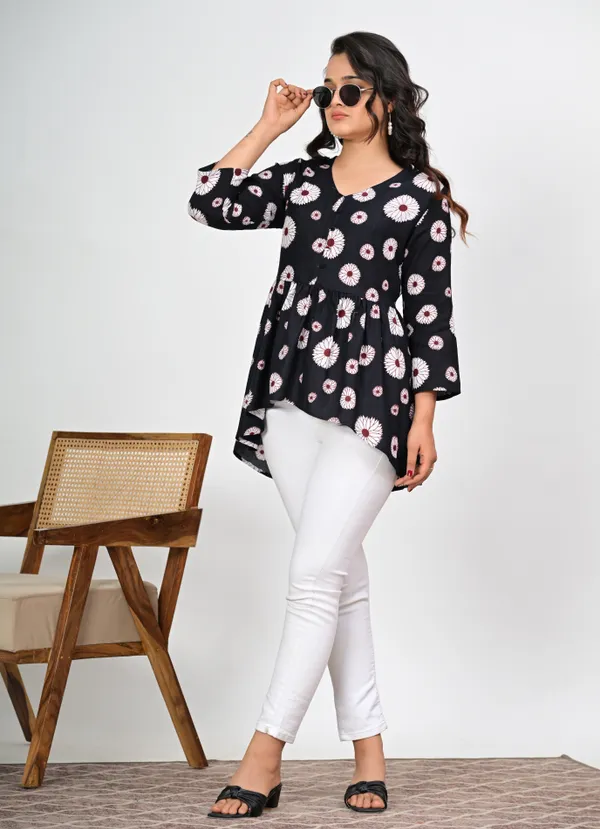 Black_Floral_Print_Peplum_Top_for_Women
