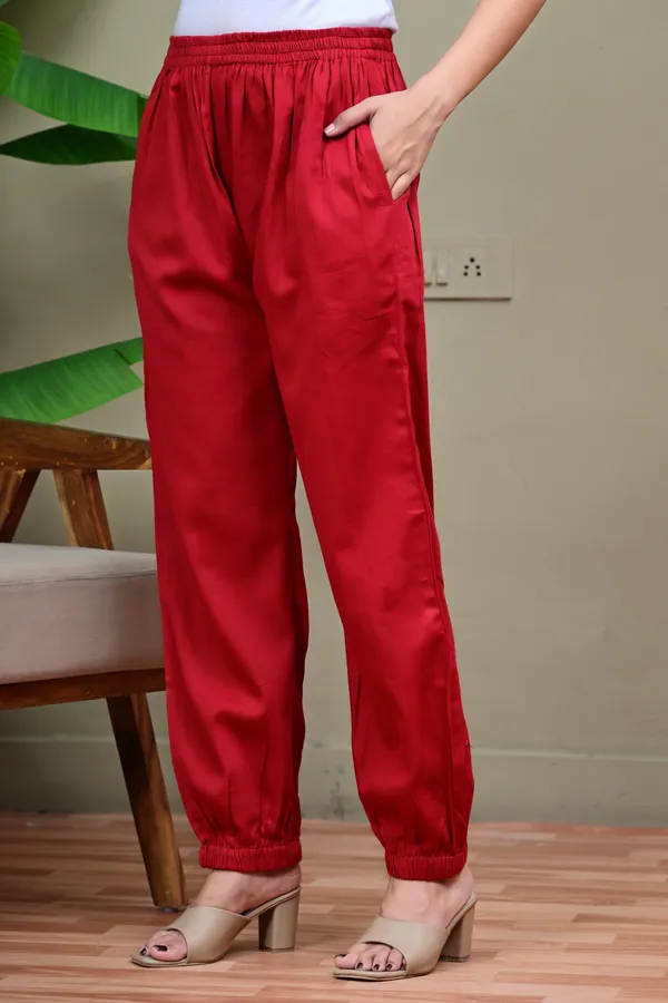 Red_Relaxed_Fit_Jogger_Pants_for_Women