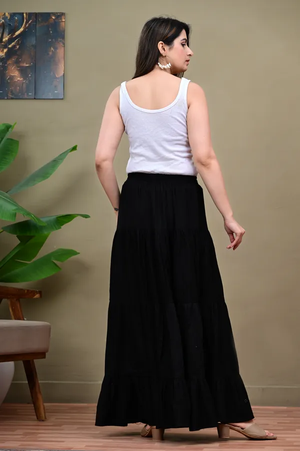Black_Flared_Maxi_Skirt_for_Women