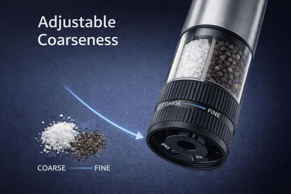 Stainless_Steel_Rechargeable_Electric_Salt_&_Pepper_Grinder_LED