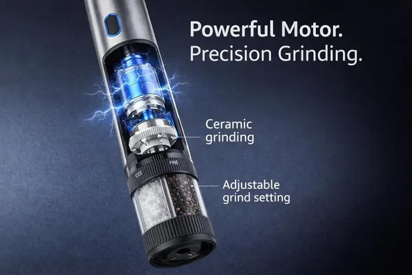 Stainless_Steel_Rechargeable_Electric_Salt_&_Pepper_Grinder_LED